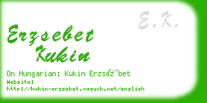 erzsebet kukin business card